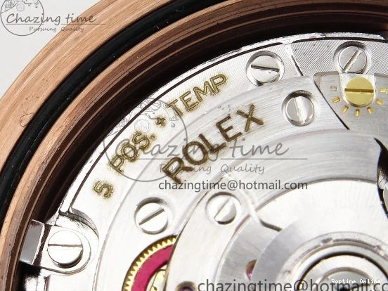 0125 SunProtective Day Date 40 RG JDF 904L Steel Brown Textured Stick Dial on President Bracelet VR3255 V3 (Gain Weight) 1359